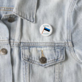 Estland Land Vlag Thunder_Cove Ronde Button 3,2 Cm (In situ)