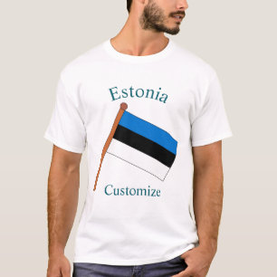 Estland Land Vlag Thunder_Cove T-shirt