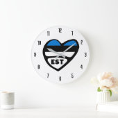 Estland - Landcode EST - Vlaggenhart Grote Klok (Huis)