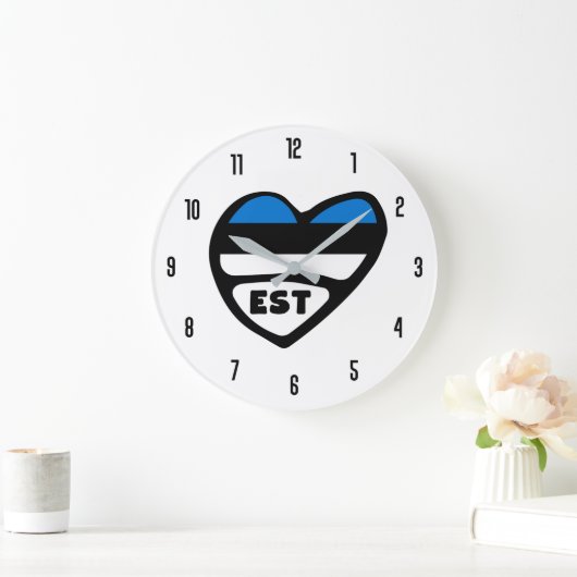 Estland - Landcode EST - Vlaggenhart Grote Klok (Huis)