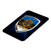 Estland Metallic Emblem Magneet (Linkerzijde)