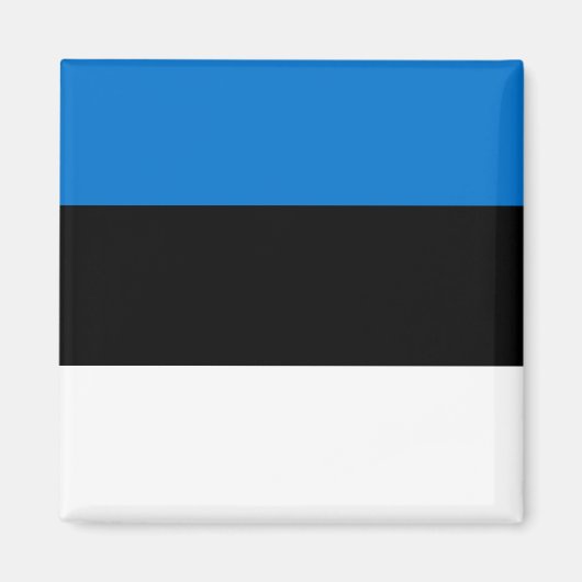 Estland Nationale Wereldvlag Magneet (Voorkant)