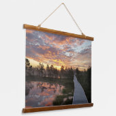 Estland natuur Viru bog Hanging Tapestry Hangend Wandkleed (Gebogen)