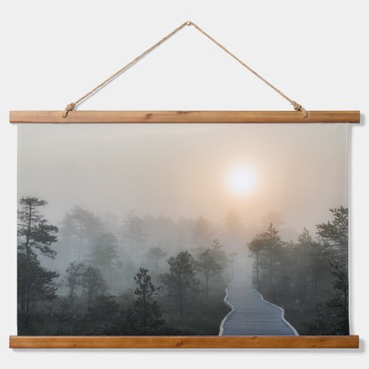 Estland natuur Viru bog Hanging Tapestry Hangend Wandkleed (Voorkant 2)