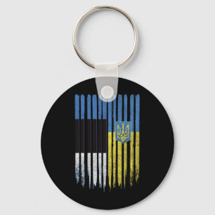 Estland Oekraine Estlands Oekraïens Vlag Sleutelhanger