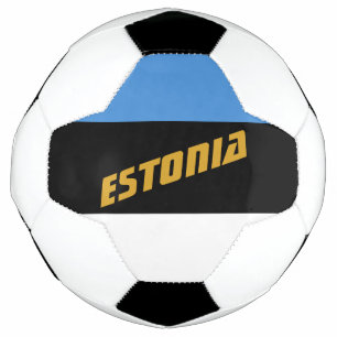 Estland Patriottisch Football en Estse vlag Voetbal