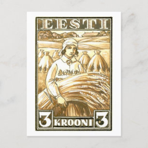  Estland Postzegelontwerp Briefkaart