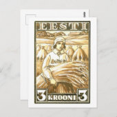  Estland Postzegelontwerp Briefkaart (Voorkant / Achterkant)