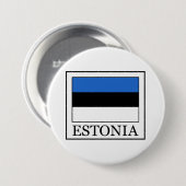 Estland Ronde Button 7,6 Cm (Voorkant /achterkant)
