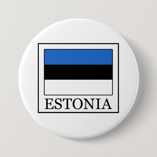 Estland Ronde Button 7,6 Cm (Voorkant)