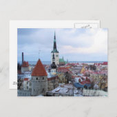Estland Skyline Briefkaart (Voorkant / Achterkant)