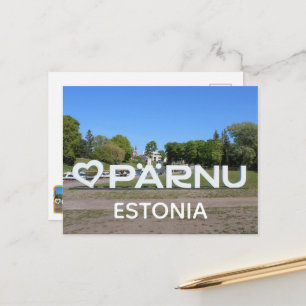 Estland Stad Pärnu Ansichtkaart! Briefkaart