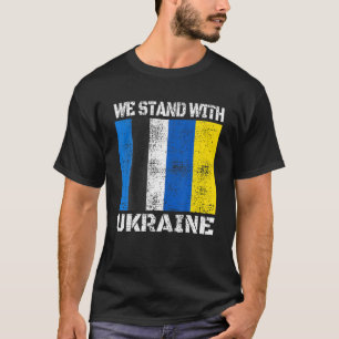 Estland steunt Oekraïne We staan voor Oekraïne E T-shirt