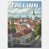 Estland Tallinn Reizen Magneet (Voorkant)
