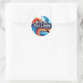 Estland Tallinn Reizen Ronde Sticker (Tas)