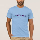 Estland, tekstontwerp, t-shirt (Voorkant)