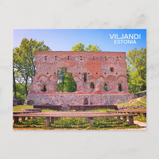Estland, Viljandi ansichtkaart! Briefkaart (Voorkant)