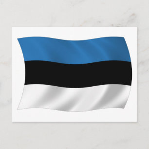 Estland Vlag Ansichtkaart Briefkaart