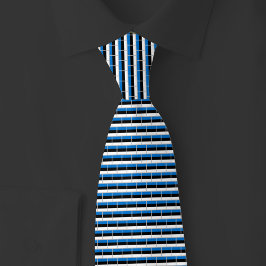 Estland Vlag Baksteenpatroon Stropdas
