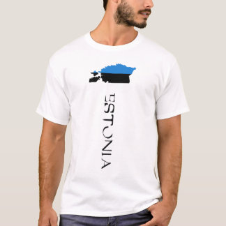Estland Vlag Kaart T-shirt