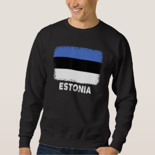 Estland - vlag ondersteunt Estse Mannen Trui