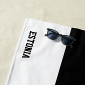 Estland Vlag Prachtig Patriottisch Strandlaken (In situ)