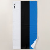Estland Vlag Prachtig Patriottisch Strandlaken (Voorkant)