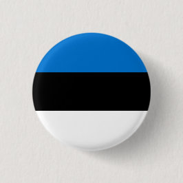 Estland Vlag Speld Knop Ronde Button 3,2 Cm