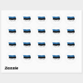 Estland Vlag Sticker (Vel)