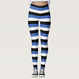 estland vlag strepen land symbool patroonlijnen leggings