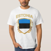 Estland-vlaggenschip T-shirt (Voorkant)