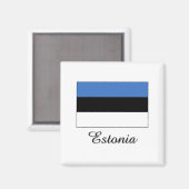 Estland vlagontwerp magneet (Voorkant / Achterkant)