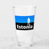 Estland Voetbal Glas (Voorkant)