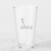 Estland Voetbal Glas (Achterkant)