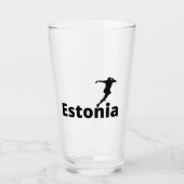Estland Voetbal Glas (Voorkant)