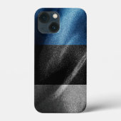 Estland zijde vlag Case-Mate iPhone case (Achterkant)