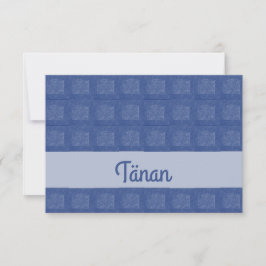 Estlands - Hartelijk dank Bedankkaart