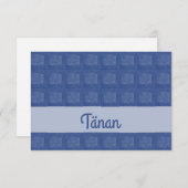 Estlands - Hartelijk dank Bedankkaart (Voorkant / Achterkant)