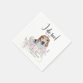 Estlandse hond hond wedding Cocktail Napkins Servet (Hoek)