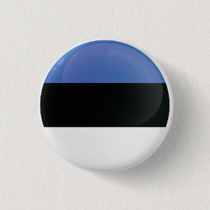 Estlandse ronde pictogramvlag button 3,2 cm