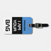 Estlandse vlag & Estland, reizen / gepersonaliseer Bagagelabel (Voorkant horizontaal)