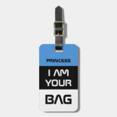 Estlandse vlag & Estland, reizen / gepersonaliseer Bagagelabel (Voorkant verticaal)