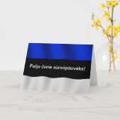 Estonia Birthday Card Kaart (Gele Bloem)