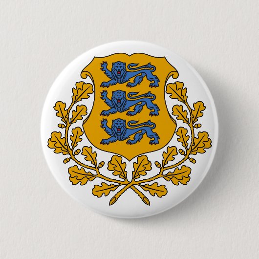 estonia embleem ronde button 5,7 cm (Voorkant)