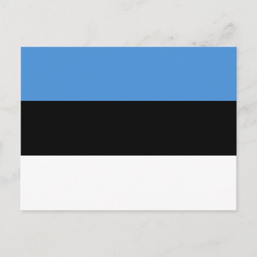 Estonia (Estonian) Flag Postcard Briefkaart (Voorkant)