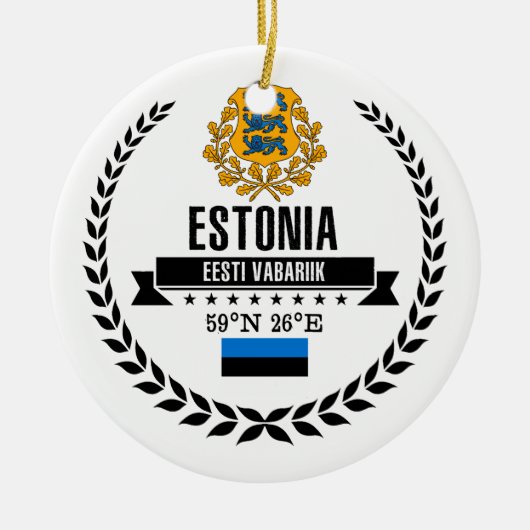 Estonia Keramisch Ornament (Voorkant)