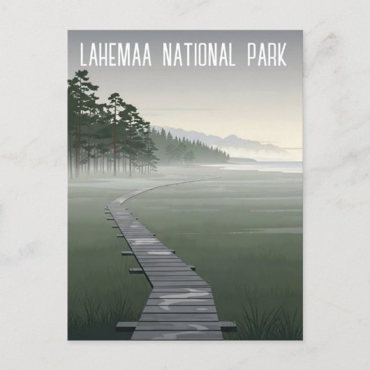 Estonia Lahemaa National Park Travel Briefkaart (Voorkant)