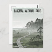 Estonia Lahemaa National Park Travel Briefkaart (Voorkant / Achterkant)