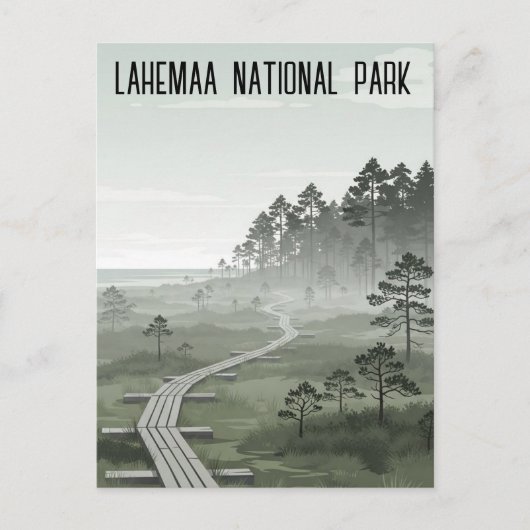 Estonia Lahemaa National Park Travel Briefkaart (Voorkant)