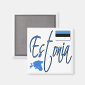 Estonia Magneet (Voorkant / Achterkant)